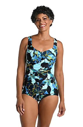 Women's Shirred Front Keyhole Back High Coverage One Fiji