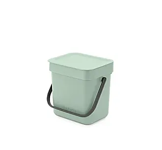 Brabantia Sort & Go Kitchen Recycling Can (3.2 Gal/Fir Green) Stackable  Waste Organiser with Handle & Removable Lid, Easy Clean, Fixtures Included  for