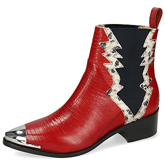 bottes daim rouge femme