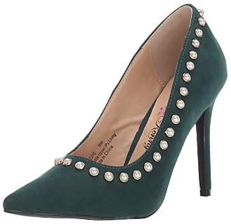 Penny Loves Kenny Womens Ozzie Pump, Green Microsuede, 9.5 Medium US