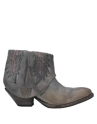 223FARAWEST Embroidered leather cowboy boots - Boots - Maje.com