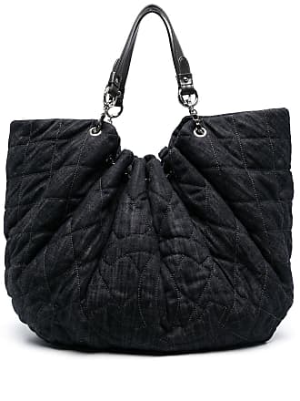 Chanel Black Denim XL Coco Cabas Spirit Hobo Bag Chanel