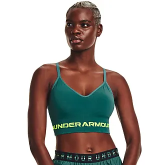  Under Armour Womens Seamless Low Impact Long Sports Bra,  White