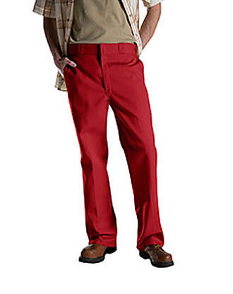 english red dickie pants