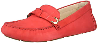 Cole Haan Womens Evelyn Bow Driver Driving Style Loafer, True RED, 7.5