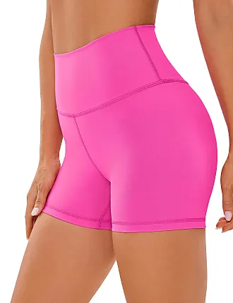 CRZ YOGA Naked Feeling Long Biker Shorts for Women High Waist - 10'' Yoga  Gym Running Workout Spandex Shorts Matt Purple X-Large