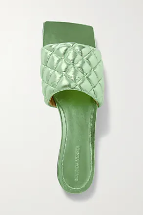 Bottega Veneta Intrecciato embossed slides - Neutrals