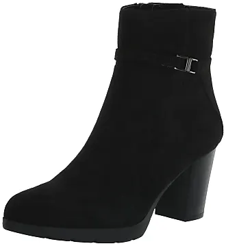 Anne klein black suede clearance booties