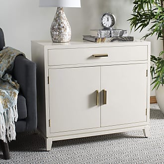 Safavieh Home Nigel Modern 1-drawer White and Brass 2-door Chest