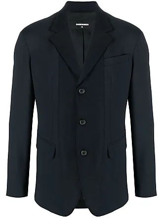 Dsquared2 double-breasted virgin wool blazer - Blue