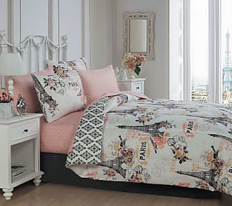 Geneva Home Fashion Avondale Manor 8-piece Cherie Comforter Set Queen, Coral