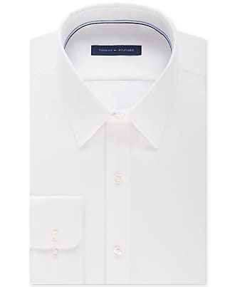 Tommy Hilfiger Mens Long Sleeve Regular Fit Shirt (15-15.5/32-33) White