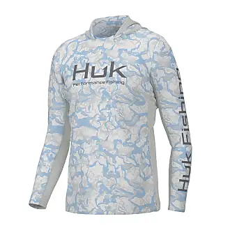 HUK Men's Pursuit Long Sleeve Sun Protecting Fishing Shirt, Americana Flag-Seafoam,  3X-Large : : Clothing, Shoes & Accessories