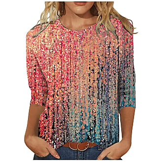 Neon Rose Oversized blouse volledige print casual uitstraling Mode Blouses Oversized blouses 