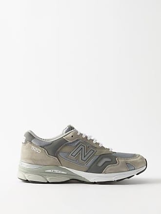 New Balance Made In Uk 920 Suede And Mesh Trainers - Mens - Grey Multi