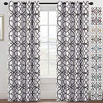 Blackout Curtains 84 Inch Length 2 Panels Set Floral Print Curtain Dra –  H.versailtex