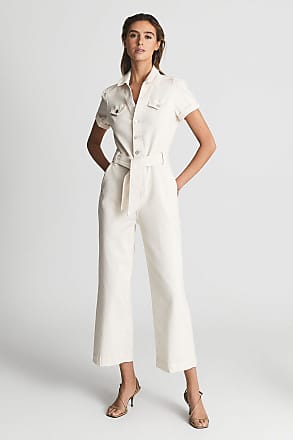 GALVAN Paneled crepe jumpsuit