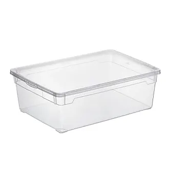 Boîte de rangement rectangulaire transparente Sundis Clip & Store 5 L