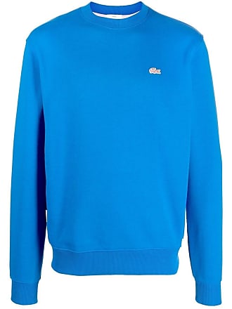 Lacoste L!ve embroidered-logo sweatshirt - men - Cotton - S - Blue