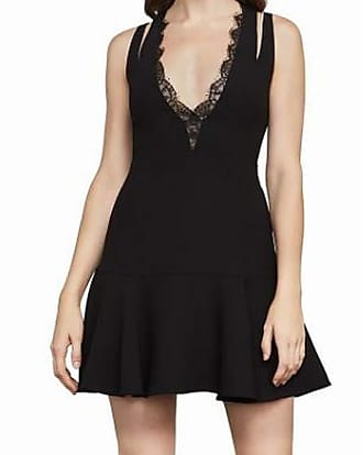 Bcbgmaxazria BCBGMax Azria Womens Alai Lace-Trimmed Dress, Black, 0