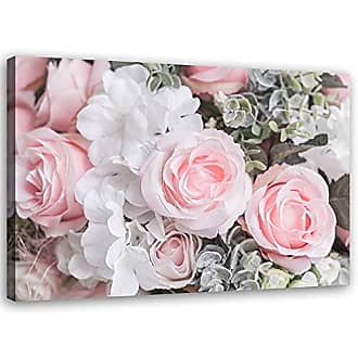 Leinwandbild Kunst-Druck 100x50 Bilder Blumen & Pflanzen Rote Rosen 