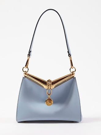 Blue Vela small leather shoulder bag, Etro