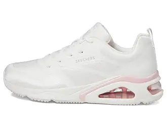Skechers Women's UNO-HIGH Regards Sneaker, White/Pink