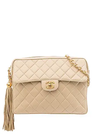 Chanel Vintage CC Tassel Messenger Bag Suede Medium at 1stDibs