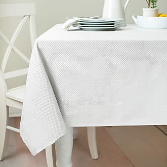 Benson Mills Catalina Tablecloth 52 X 70 Oblong White multi