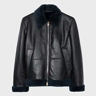 Excelled Men's Big and Tall Shirt Collar Leather Jacket, Black, LT at   Men's Clothing store