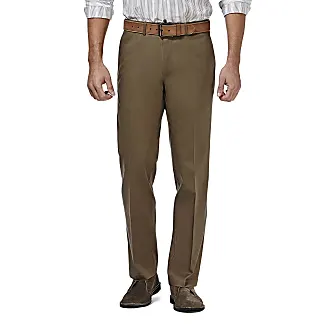 Haggar Men's The Active Series Performance Straight Fit Pant Regular and  Big & Tall Sizes, Toast, 32W x 32L : : Clothing, Shoes &  Accessories