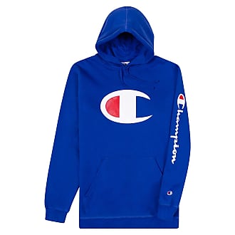 CHAMPION Mens Hoodie Big Logo C Script Hooded Pullover Sweatshirt Blue NWT 3XL 