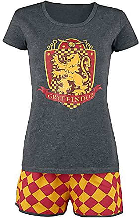 100% Baumwolle Pyjama Damen und Teenager Mädchen Harry Potter Schlafanzug Damen Kurz Zweiteilig Nachtwäsche Set S-XL 