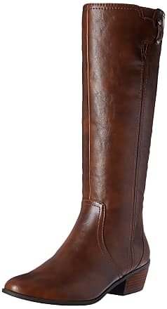 Regent Royale Long Leather Riding Boot Brown Tan Size 5 Standard Leg Wide Calf 
