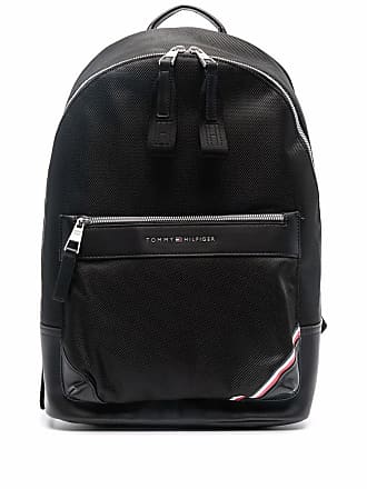 tommy hilfiger black nylon backpack