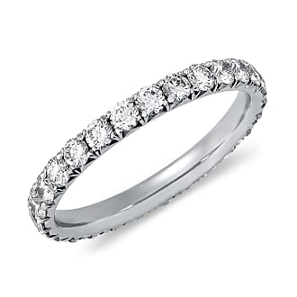 Blue Nile French Pave Diamond Eternity Ring in Platinum (1 ct. tw.)