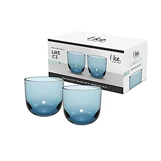 Cupture Stemless Wine Tumblers 12 oz Vacuum Insulated Mug with Lids - 18/8  Stainless Steel (Glacier Blue)
