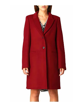 Manteau long Synthétique ONLY en coloris Rouge Femme Vêtements Manteaux Manteaux courts 