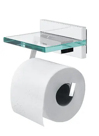 Generic Support de rangement avec support de papier toilette en aluminium à  prix pas cher