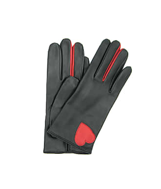 Opus Fingerhandschuhe wei\u00df-schwarz Allover-Druck Casual-Look Accessoires Handschuhe Fingerhandschuhe 