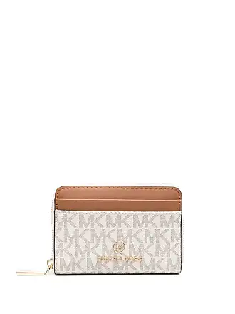 Michael Kors Women Lady Fashion Bifold Wallet Credit Card Holder Vanilla  Brown