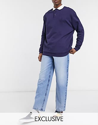 vintage Reclaimed Inspired – hemd mit 70er-jahre-muster für Herren Herren Bekleidung Jeans Jeans mit Gerader Passform 