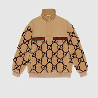 Brown GG-jacquard wool-blend fleece track pants, Gucci