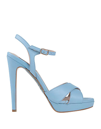 FiordiBaci tronchetto faux leather with high heel blue color