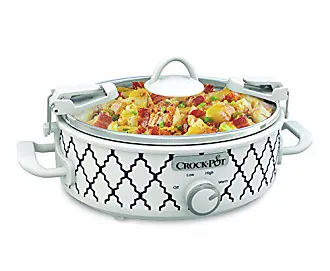 Crock Pot Artisan 2.5 Quart Oval Stoneware Casserole in White