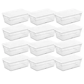 12pk Mini Plastic Storage Containers | Clear small boxes Jewelry box Food  Pots