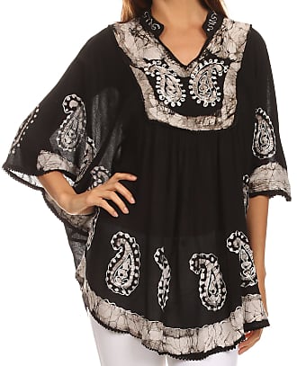 Sunflower Dreams Tunic Poncho Cover-Up Ivory & Multi-Colors 