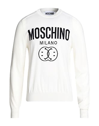 All-Over Logo Jacquard Sweatshirt Unisex Black Moschino