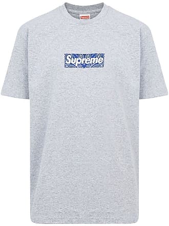 SUPREME Bandana Box Logo T-shirt - men - Cotton - M - Grey