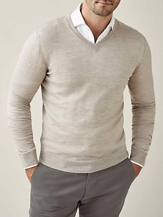 Herren Feinstrick Pullover Pulli Sweater V-Cut L XL 5 Farben Männermode elegant 